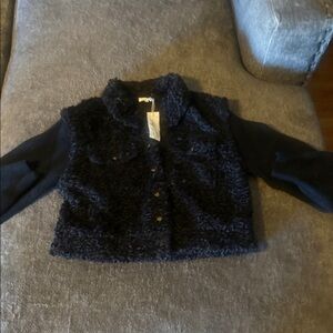 Womens Black Fleece Jacket